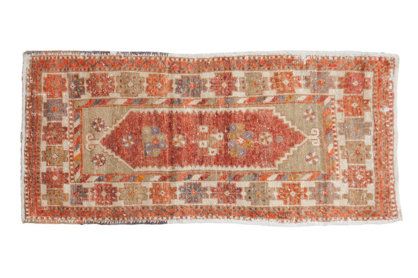 2x4.5 Vintage Distressed Oushak Rug Runner // ONH Item 7837