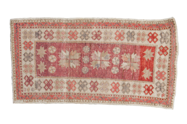 2x4 Vintage Distressed Oushak Rug Runner // ONH Item 7841