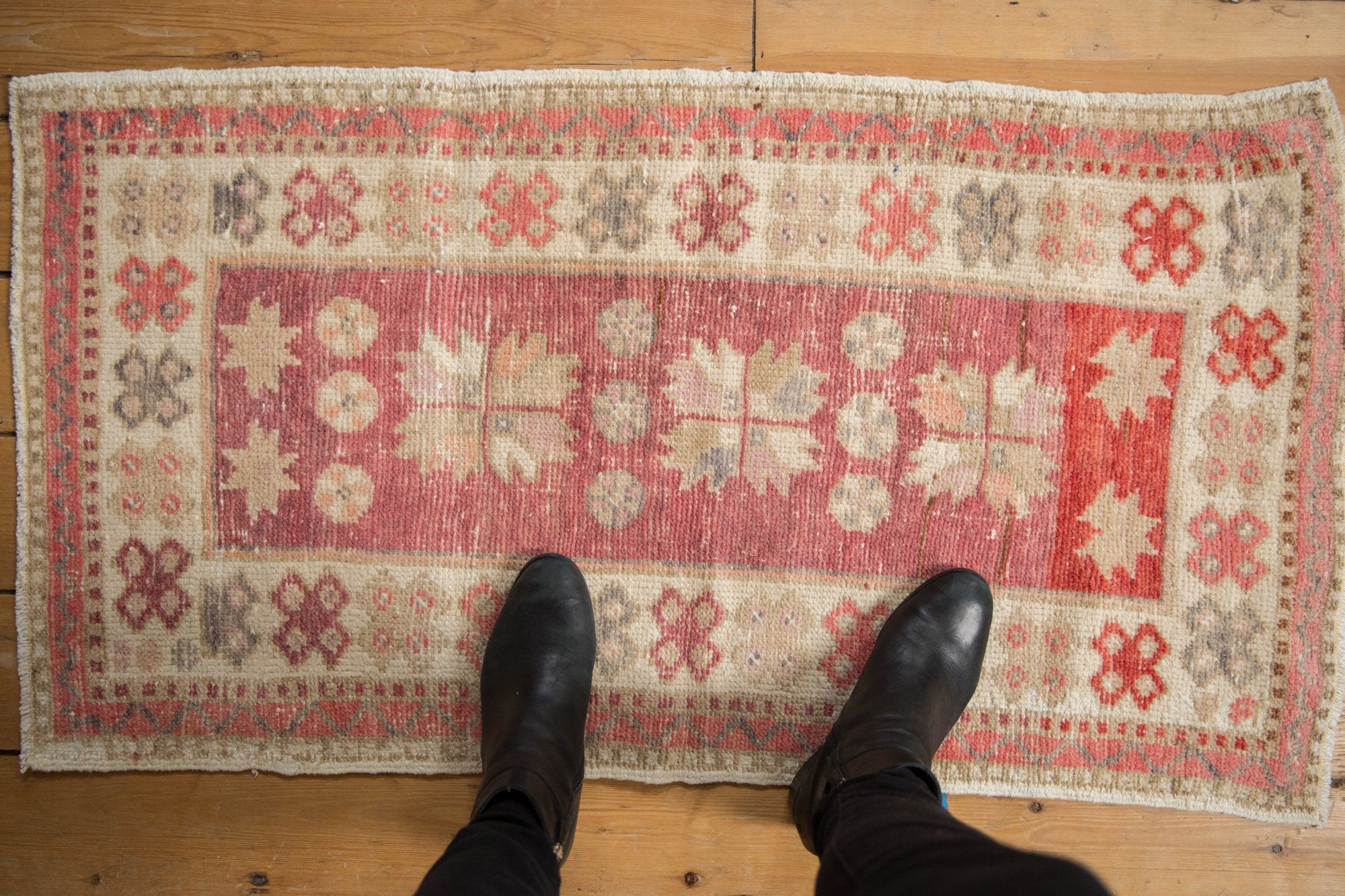 2x4 Vintage Distressed Oushak Rug Runner // ONH Item 7841 Image 1