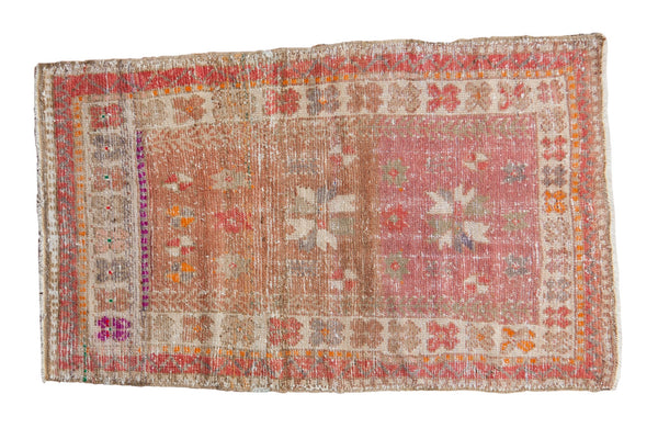 2.5x4 Vintage Distressed Oushak Rug // ONH Item 7842