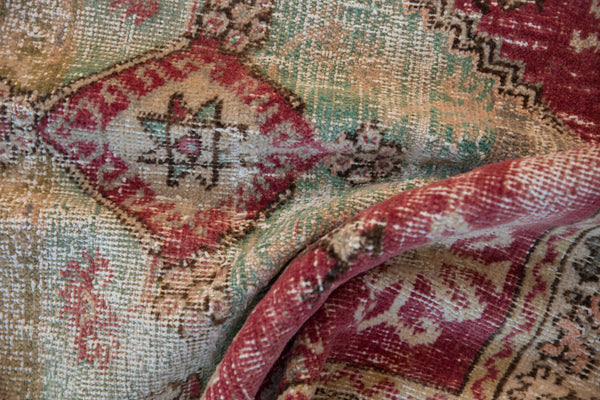 3x3.5 Vintage Distressed Oushak Square Rug // ONH Item 7847 Image 6