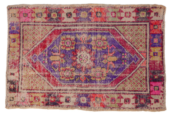 2.5x4 Vintage Distressed Oushak Rug // ONH Item 7852