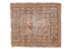 2x2.5 Vintage Distressed Oushak Square Rug Mat // ONH Item 7855