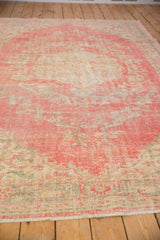6.5x9.5 Vintage Distressed Oushak Carpet // ONH Item 7857 Image 4