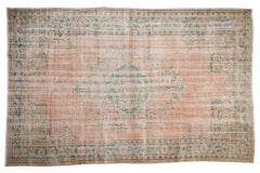 6x9.5 Vintage Distressed Oushak Carpet // ONH Item 7859