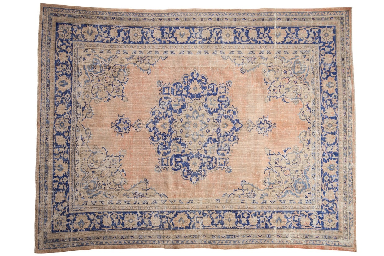 7.5x10 Vintage Distressed Oushak Carpet // ONH Item 7860