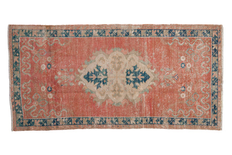 2.5x5.5 Vintage Distressed Oushak Rug Runner // ONH Item 7864