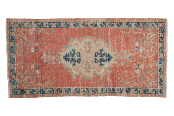 2.5x5.5 Vintage Distressed Oushak Rug Runner // ONH Item 7864