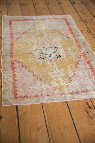 2x3.5 Vintage Distressed Oushak Rug // ONH Item 7866 Image 2
