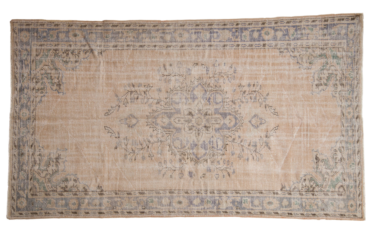 5.5x9 Vintage Distressed Oushak Carpet // ONH Item 7870