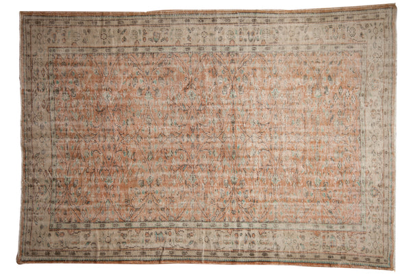 6.5x9.5 Vintage Distressed Oushak Carpet // ONH Item 7871