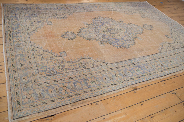 6.5x9.5 Vintage Distressed Oushak Carpet // ONH Item 7872 Image 5