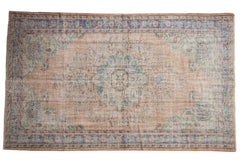 5.5x9 Vintage Distressed Oushak Carpet // ONH Item 7874