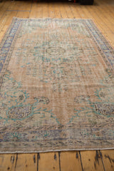 5.5x9 Vintage Distressed Oushak Carpet // ONH Item 7874 Image 4