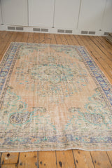 5.5x9 Vintage Distressed Oushak Carpet // ONH Item 7874 Image 8