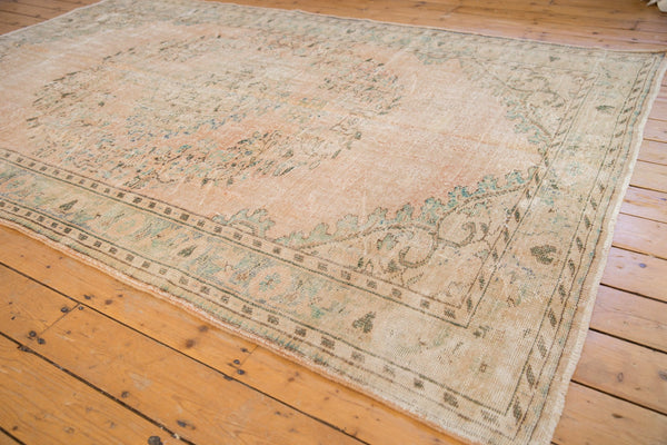 6x9.5 Vintage Distressed Oushak Carpet // ONH Item 7881 Image 2