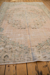 6x9.5 Vintage Distressed Oushak Carpet // ONH Item 7881 Image 7