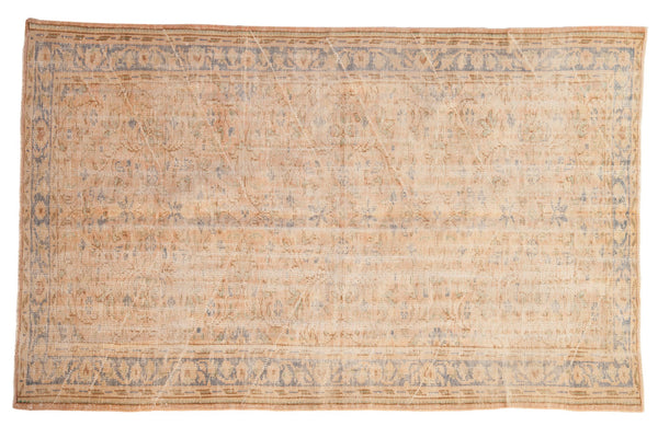 5x8.5 Vintage Distressed Oushak Carpet // ONH Item 7883