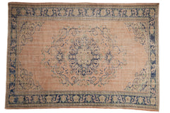7x10 Vintage Distressed Oushak Carpet // ONH Item 7885