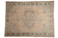7x9.5 Vintage Distressed Oushak Carpet // ONH Item 7887