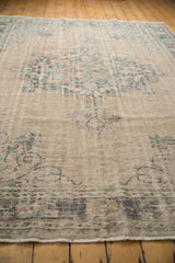 7x9.5 Vintage Distressed Oushak Carpet // ONH Item 7887 Image 6