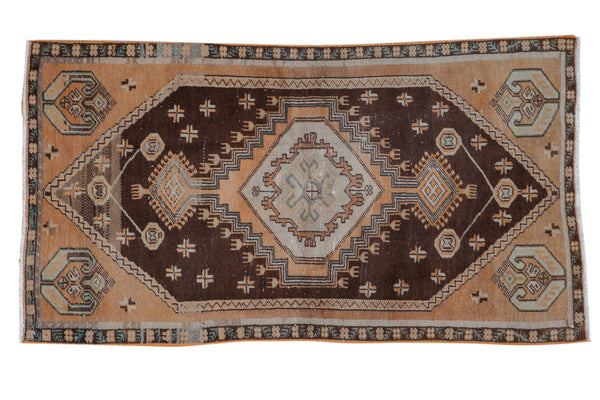 2.5x5 Vintage Distressed Oushak Rug Runner // ONH Item 7894
