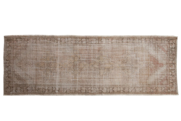 3.5x10 Vintage Distressed Oushak Rug Runner // ONH Item 7907