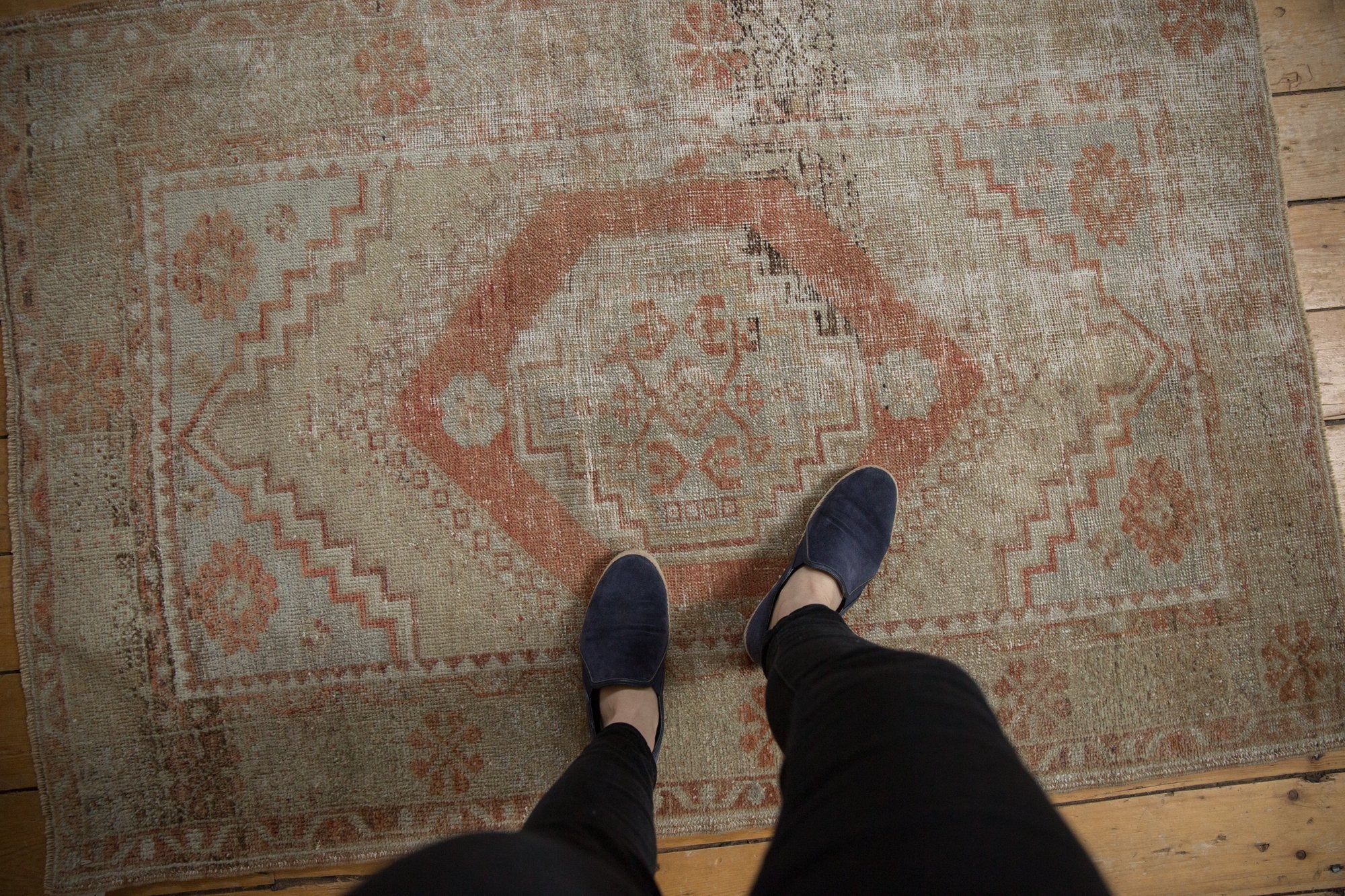 3.5x5 Vintage Distressed Oushak Rug // ONH Item 7909 Image 1