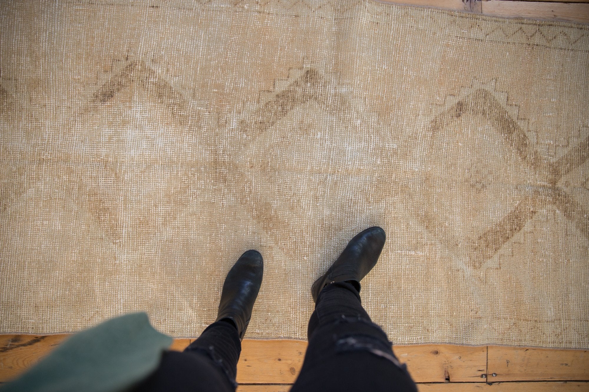 3.5x10 Vintage Distressed Oushak Rug Runner // ONH Item 7910 Image 1