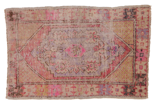 2.5x4 Vintage Distressed Oushak Rug // ONH Item 7911