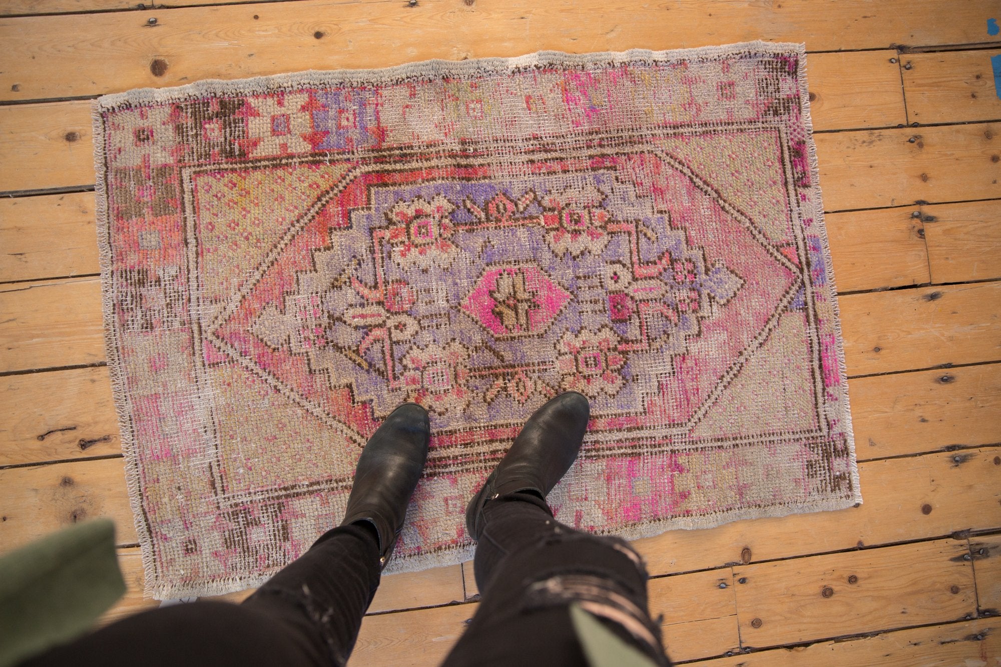 2.5x4 Vintage Distressed Oushak Rug // ONH Item 7912 Image 1