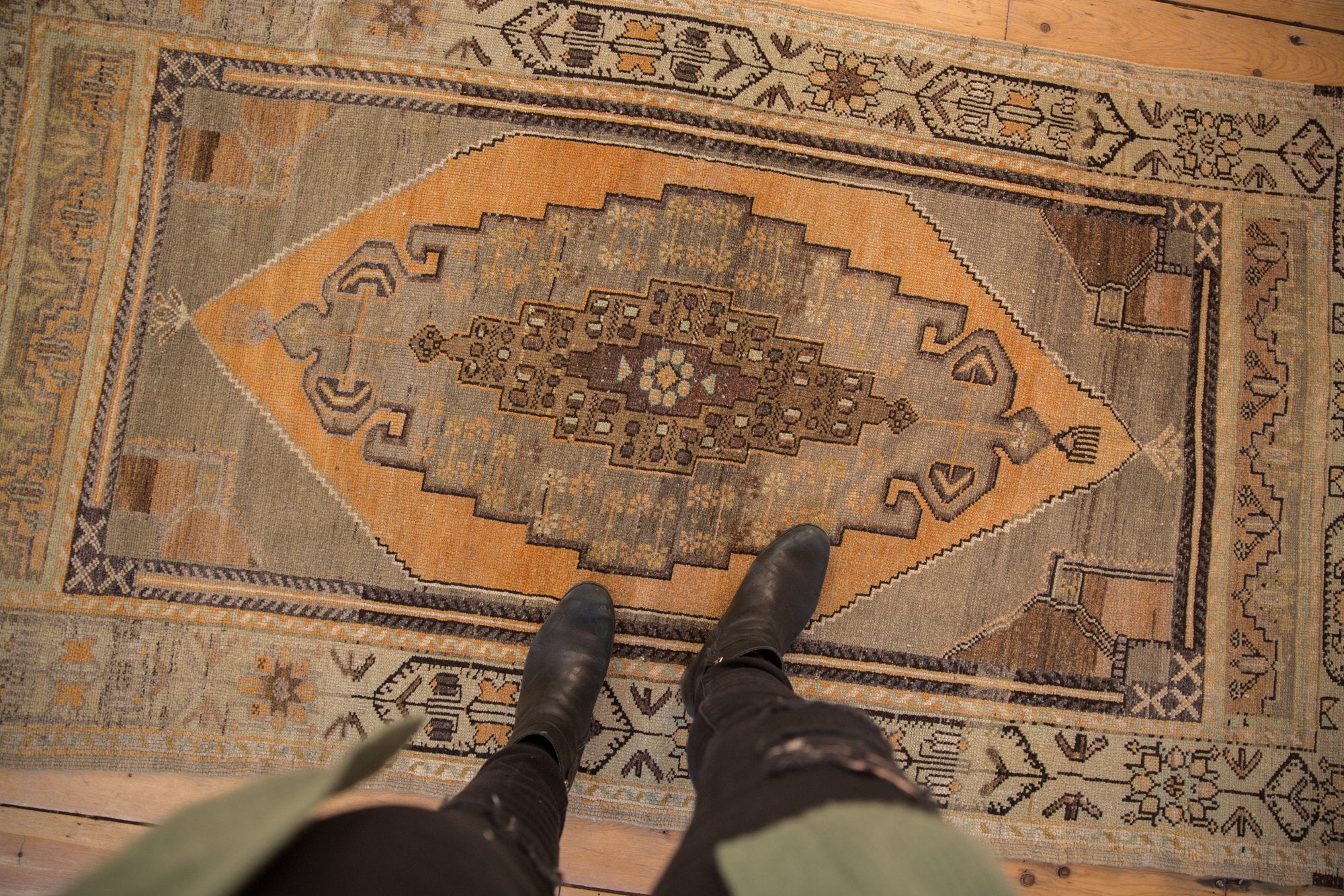 3.5x6.5 Vintage Distressed Oushak Rug // ONH Item 7913 Image 1