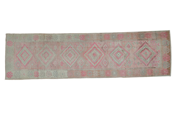 3.5x12.5 Vintage Distressed Oushak Rug Runner // ONH Item 7918