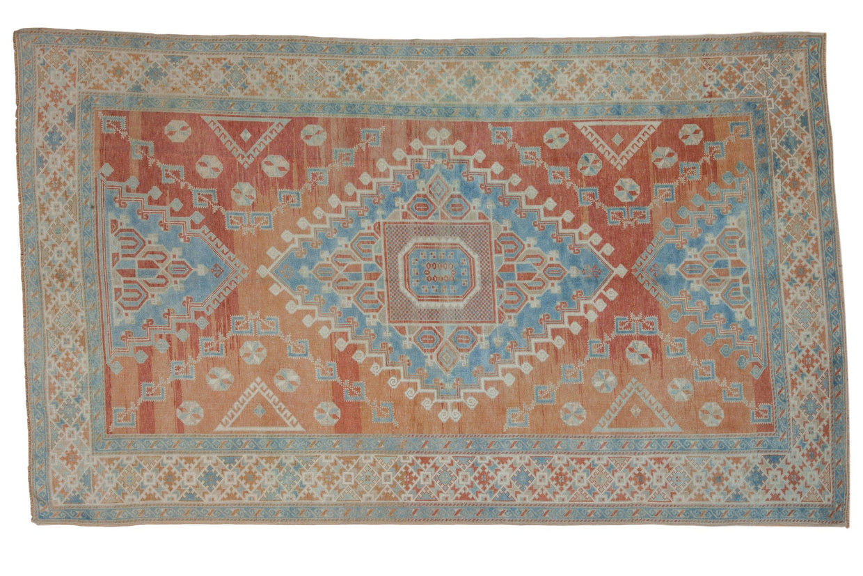 6x10 Vintage Distressed Oushak Carpet // ONH Item 7920