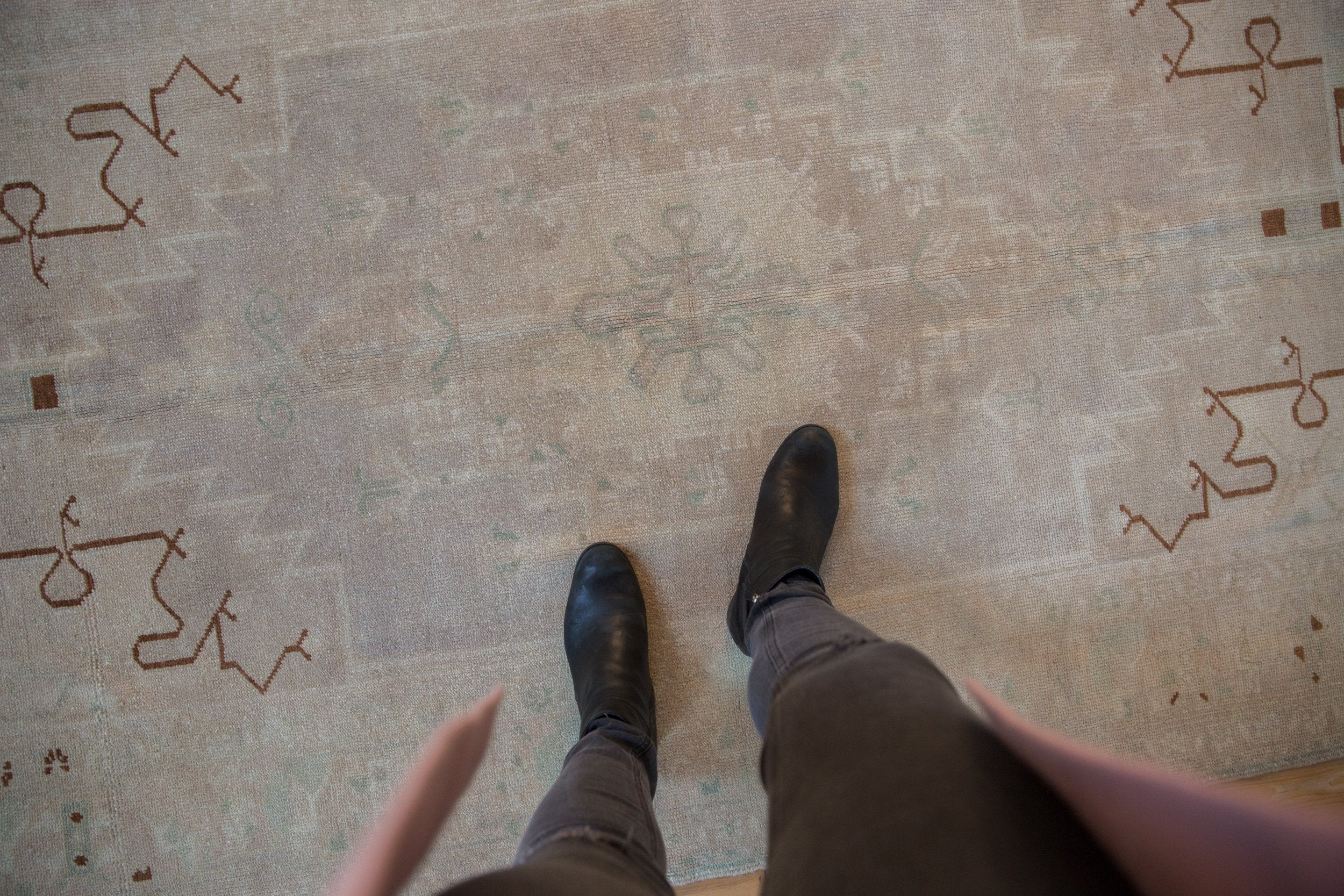 4.5x8 Vintage Distressed Oushak Rug // ONH Item 7921 Image 1