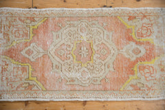 1.5x3 Vintage Distressed Oushak Rug Mat // ONH Item 7926 Image 2
