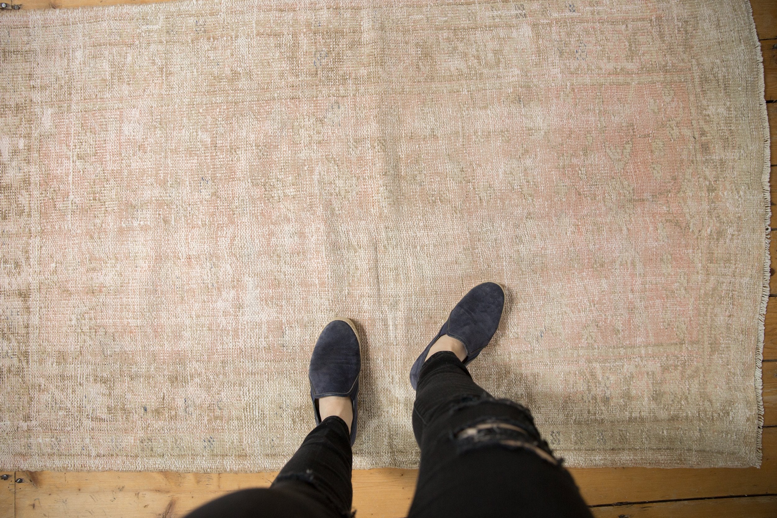 3.5x5.5 Vintage Distressed Oushak Rug // ONH Item 7928 Image 1