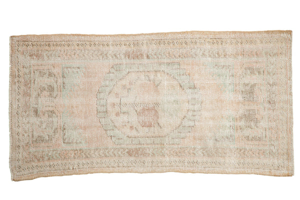 2.5x5 Vintage Distressed Oushak Rug Runner // ONH Item 7929