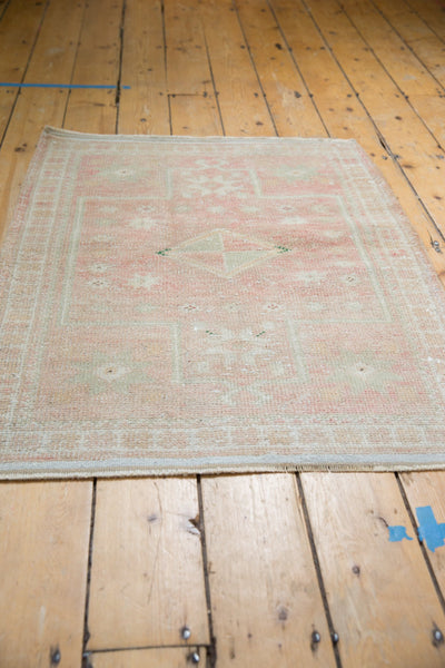 3x3.5 Vintage Distressed Oushak Square Rug // ONH Item 7932 Image 2