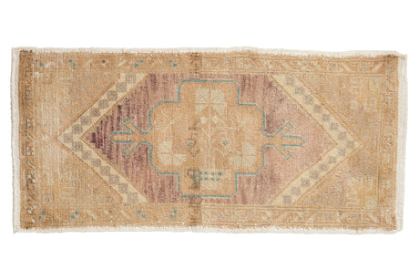 1.5x3.5 Vintage Distressed Oushak Rug Mat Runner // ONH Item 7939