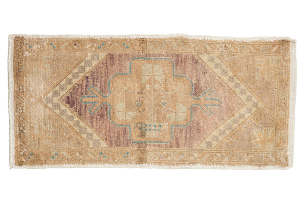1.5x3.5 Vintage Distressed Oushak Rug Mat Runner // ONH Item 7939