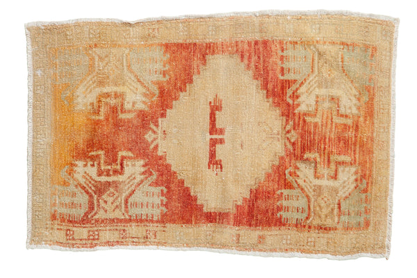 2x3 Vintage Distressed Oushak Rug Mat // ONH Item 7943