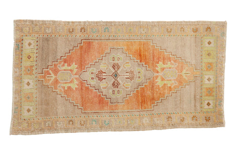 2x3.5 Vintage Distressed Oushak Rug // ONH Item 7945