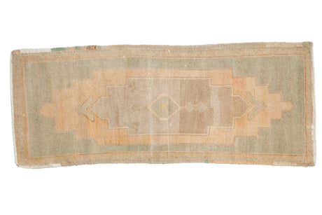 1.5x4 Vintage Distressed Oushak Rug Mat Runner // ONH Item 7956