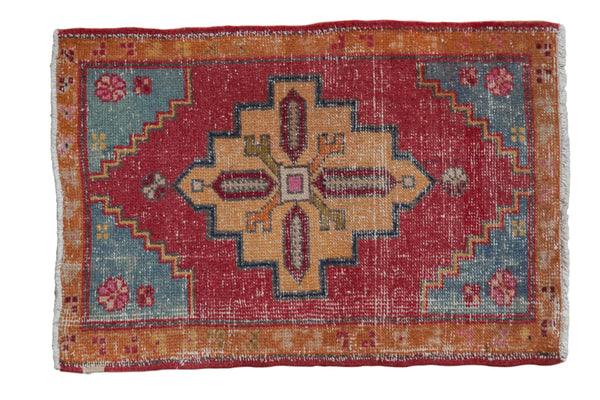 2x3 Vintage Distressed Oushak Rug Mat // ONH Item 7965