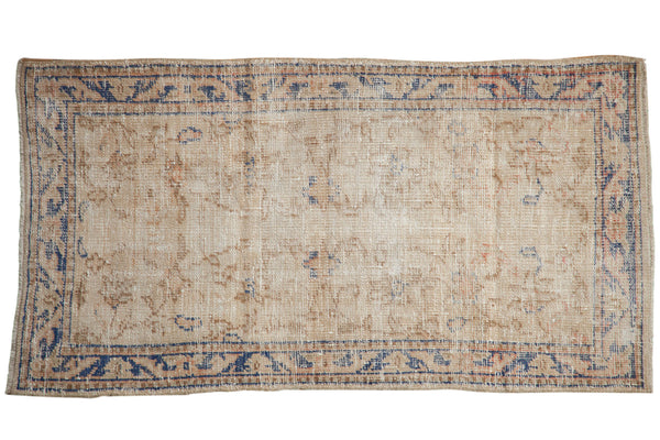 2.5x5 Vintage Distressed Oushak Rug Runner // ONH Item 7967
