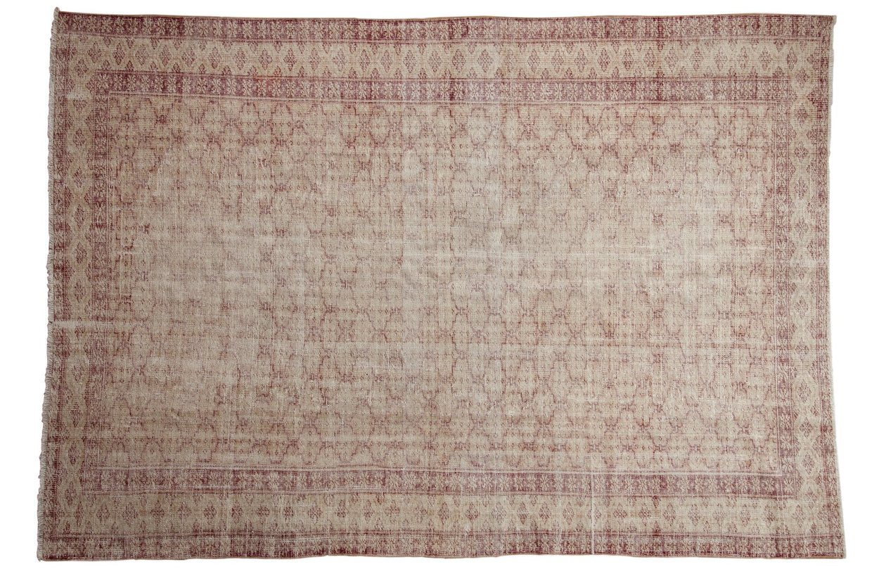 7x10 Vintage Distressed Oushak Carpet // ONH Item 7969