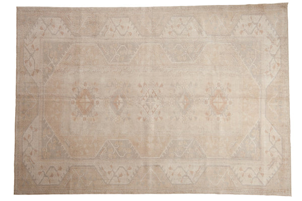 6.5x9.5 Vintage Distressed Oushak Carpet // ONH Item 7977