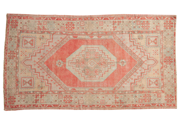 3.5x6.5 Vintage Distressed Oushak Rug // ONH Item 7978