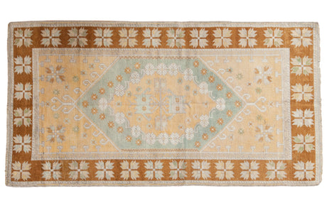 3.5x6.5 Vintage Distressed Oushak Rug // ONH Item 7982